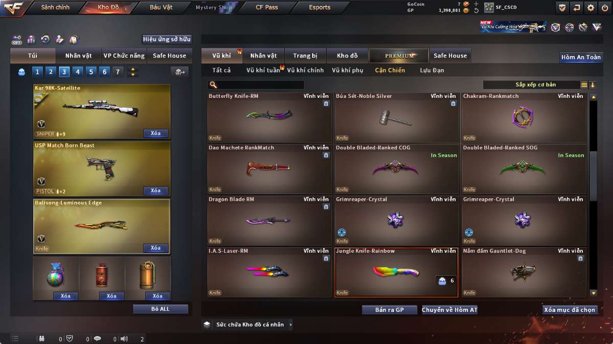 shop acc cf uy tin gia re